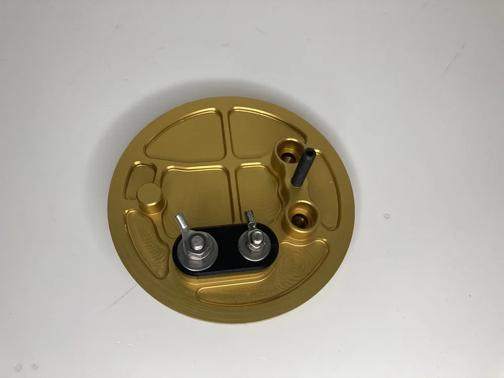 173890 FERRARI SUPPORT POMPE CARBURANT - REFABRICATION ALUMINIUM 2