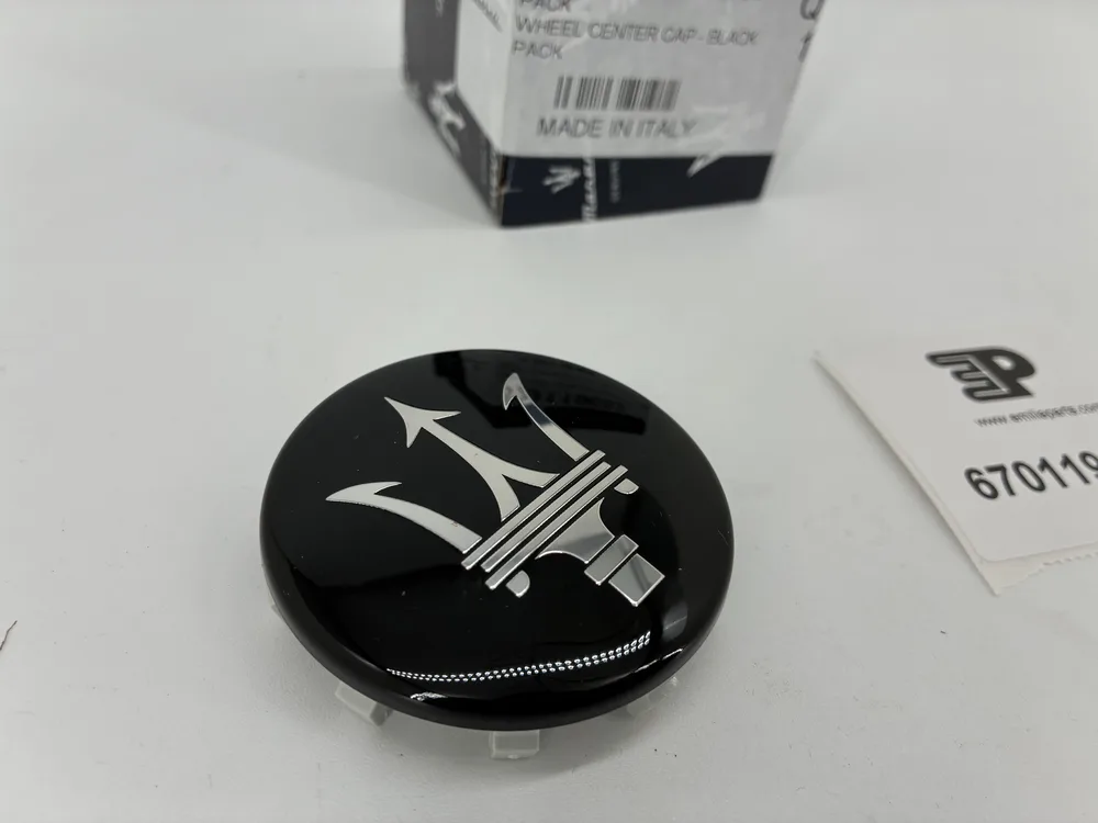 670119683 MASERATI WHEEL CENTER CAP - BLACK PA 2