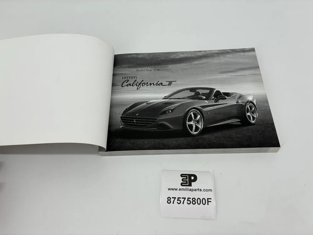 87575800 FERRARI USE AND MAINTENANCE MANUAL 2
