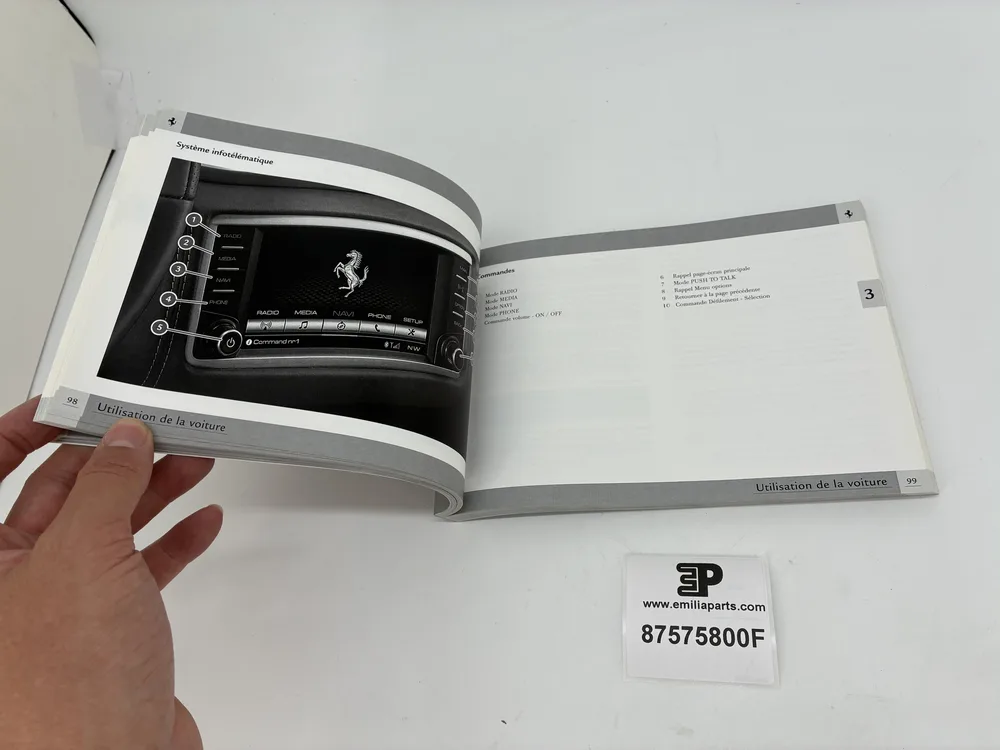 87575800 FERRARI USE AND MAINTENANCE MANUAL 3