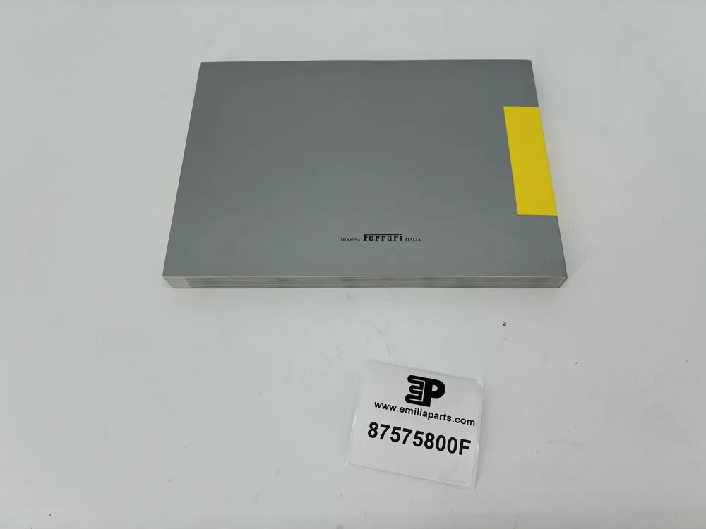 87575800 FERRARI USE AND MAINTENANCE MANUAL 6