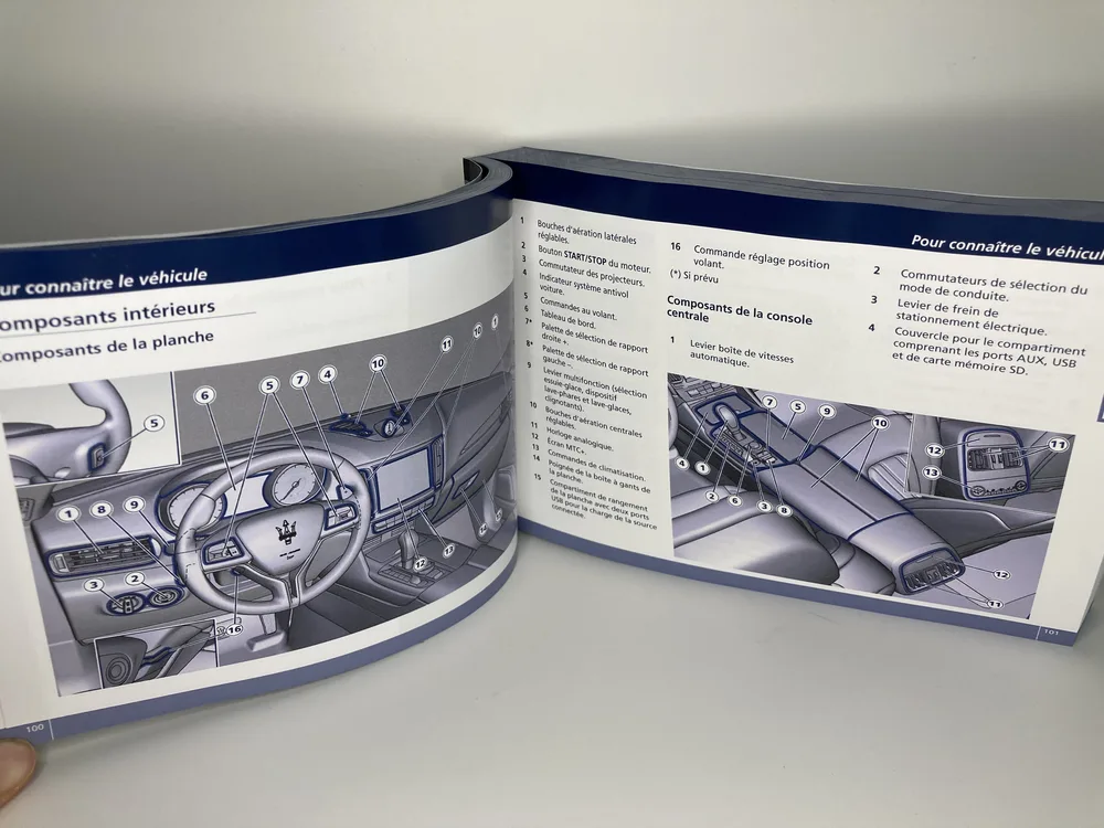 910042112 MASERATI M161 OWNER GUIDE FRENCH 4