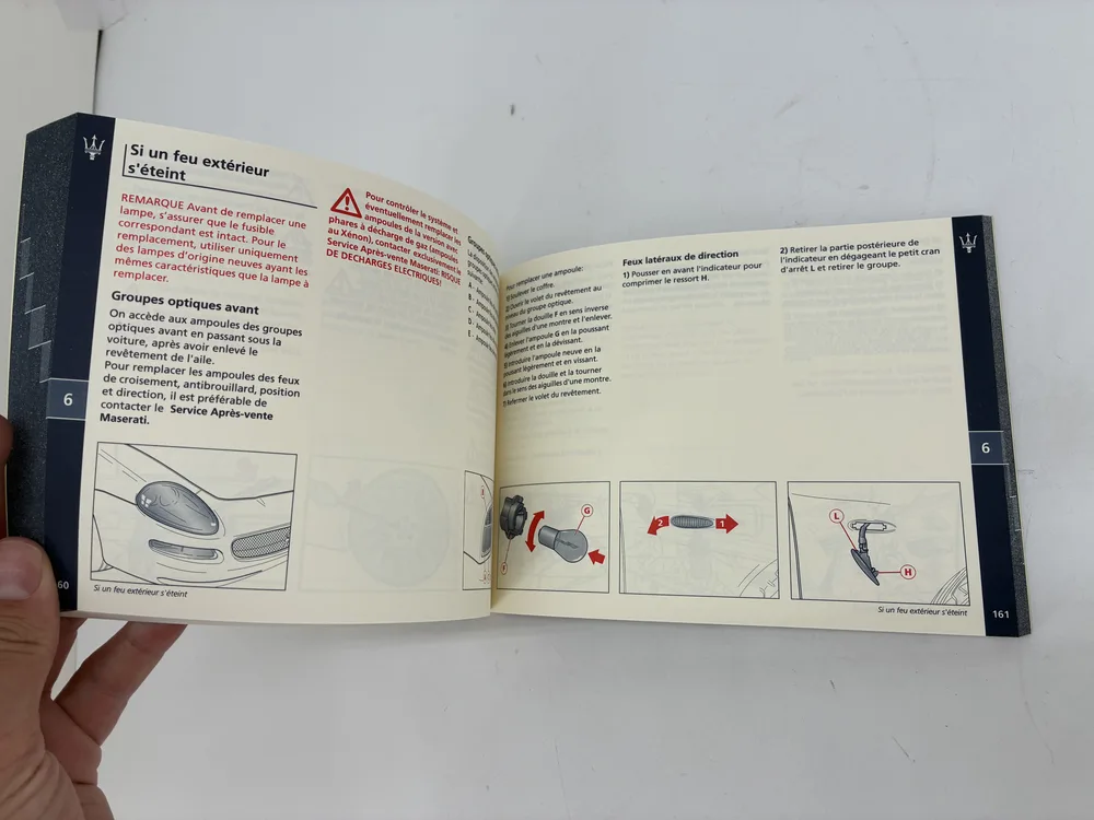 920000516 MASERATI OWNERS MANUAL M138 SYPDER F 6