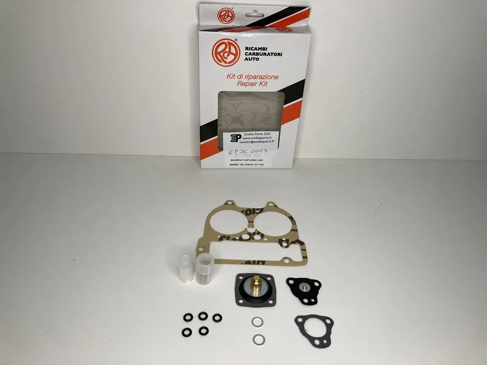 0004 EMILIA PARTS KIT REPARATION CARBURATEUR WEBER 36 DCNVH 27/100 - MASERATI BITURBO V6 425 2491cc